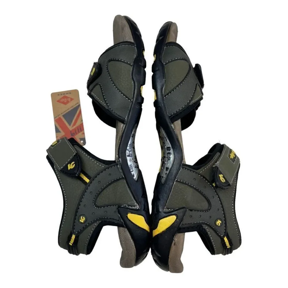 NWT Lee Cooper Men's 11 Olive Green Adjustable Strap Athletic Sports Sandals
